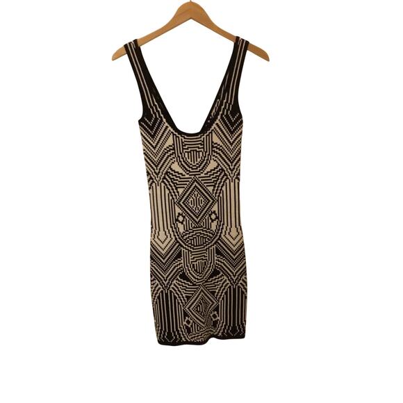 Artelier Nicole Miller black/white geometric w/neon zip sheath Dress NWT$245 SzP - Picture 6 of 7